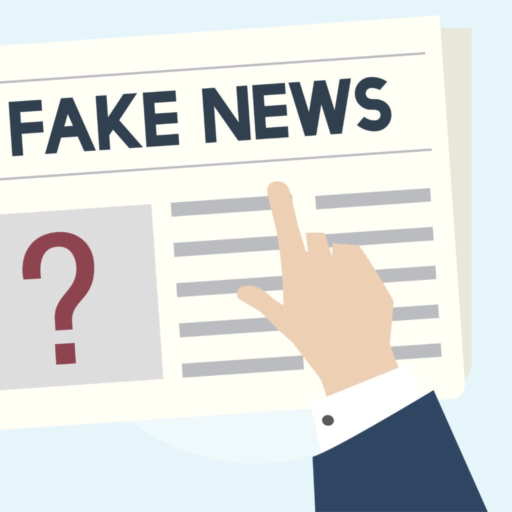ilustrasi gambar berita hoax