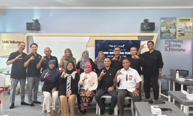 Telkom dan Komisi Informasi Pusat Bersinergi Tingkatkan Literasi Informasi di SMK Telkom Purwokerto
