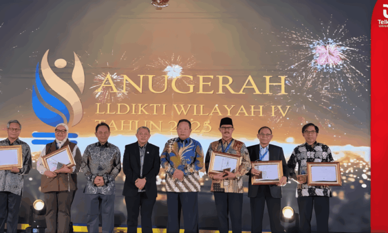 Telkom University Raih Lima Penghargaan Bergengsi pada Anugerah LLDIKTI Wilayah IV 2025